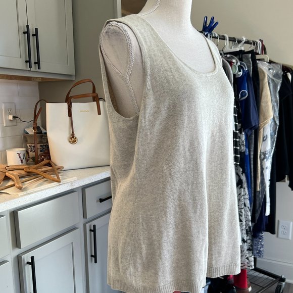 Chico's Heathered Sweater Cami Size Large (Chico's 2 see last image) - Picture 3 of 7